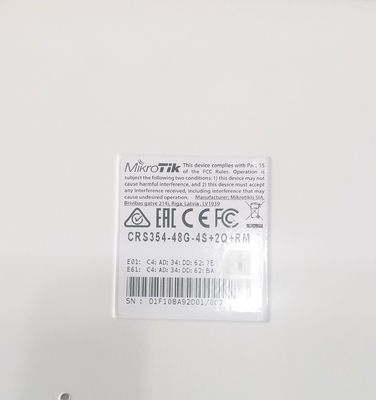 Mikrotik CRS354-48G-4S+2Q+RM 2.4G 300Mbps 2 پورت نوری 40G سوئیچ مدیریت شبکه سه لایه 10G