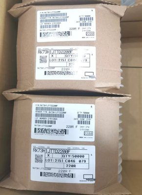 RK73H1JTTD2200F مقاومت تراشه فیلم ضخیم قرقره نصب سطحی SMD مقاوم در برابر رطوبت